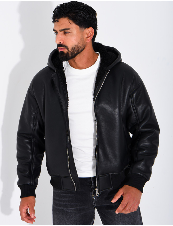 Veste en similicuir