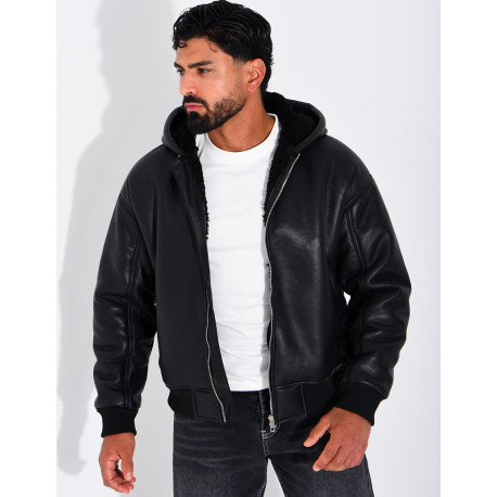 Veste en similicuir