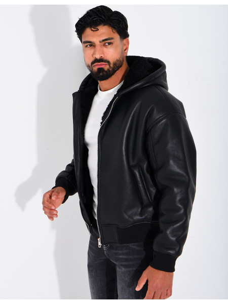 Veste en similicuir