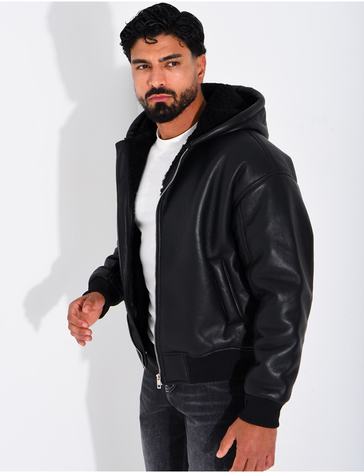 Veste en similicuir