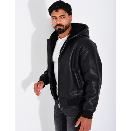 Veste en similicuir