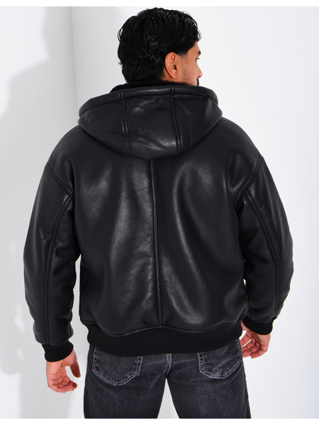 Veste en similicuir