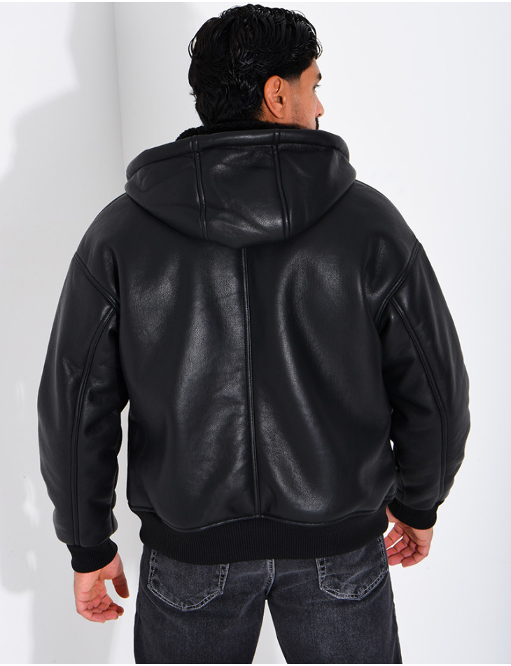 Veste en similicuir
