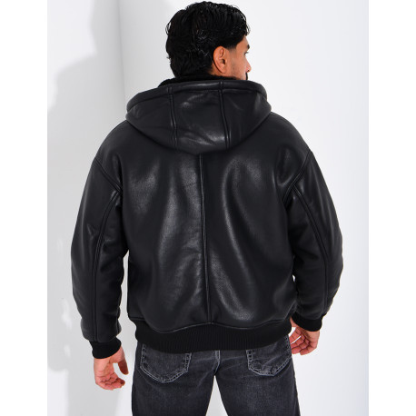 Veste en similicuir