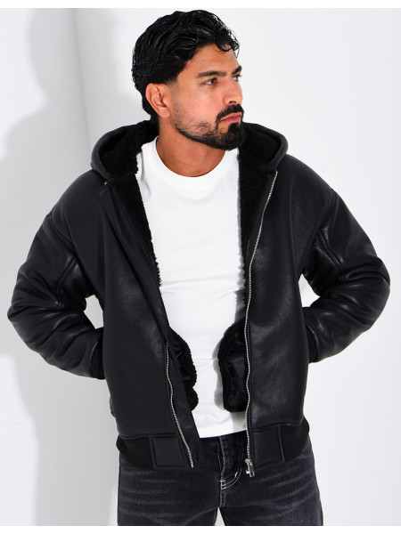 Veste en similicuir
