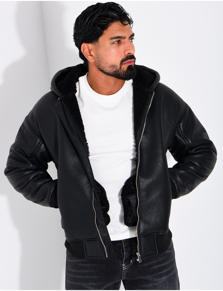 Veste en similicuir