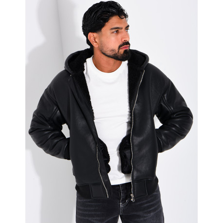 Veste en similicuir