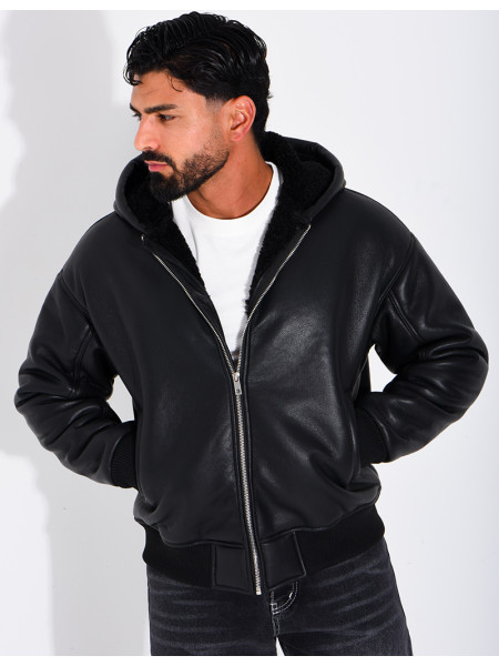 Veste en similicuir
