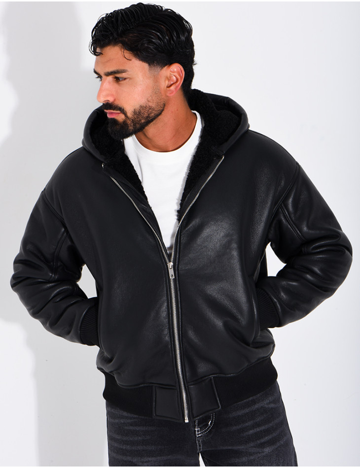 Veste en similicuir