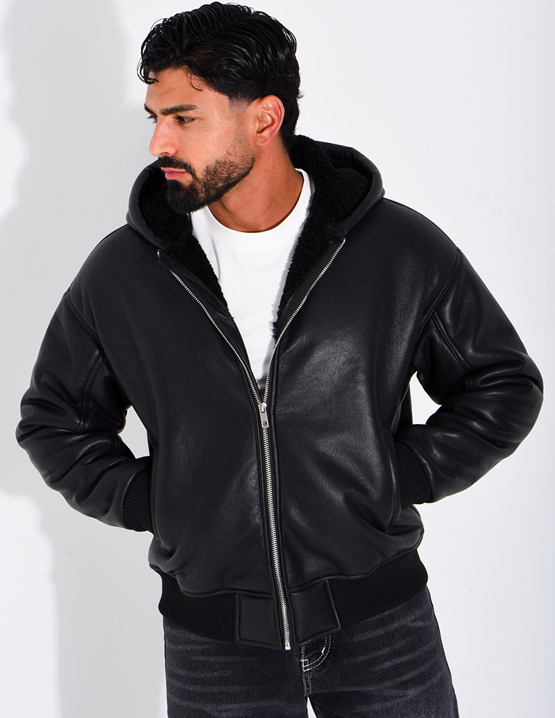 Veste en similicuir