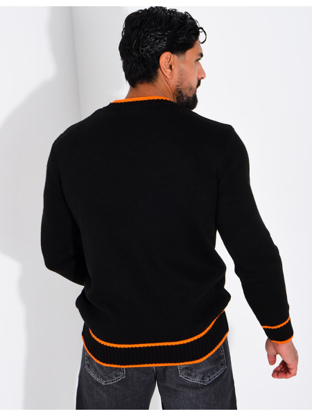 Pull en laine lettre H