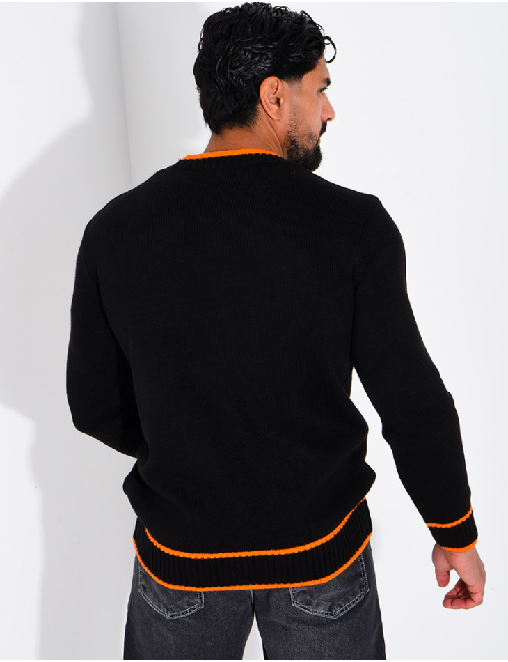 Pull en laine lettre H