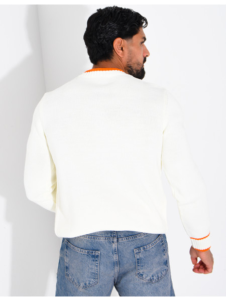 Pull en laine lettre H