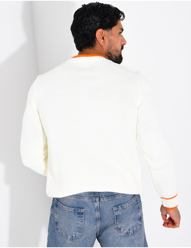 Pull en laine lettre H