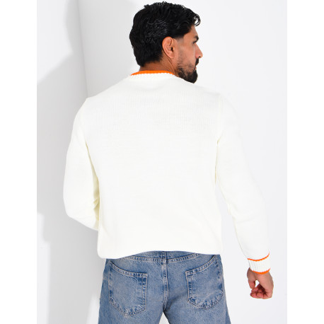 Pull en laine lettre H