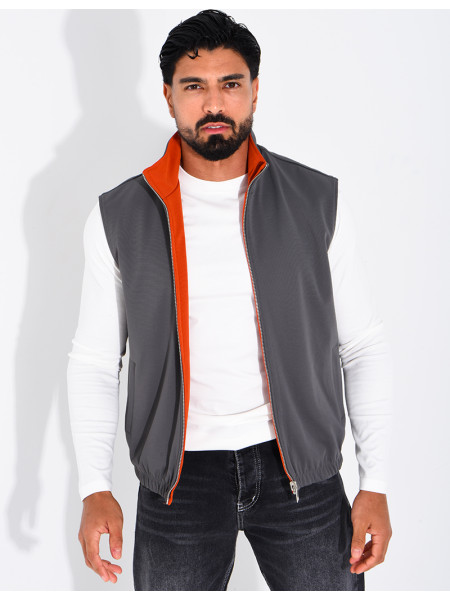 Veste sans manches réversible