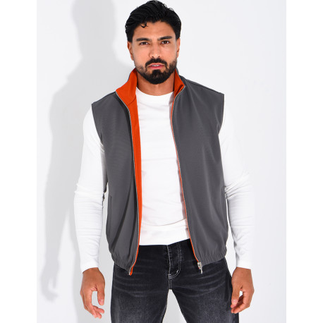 Veste sans manches réversible