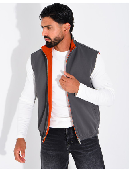 Veste sans manches réversible