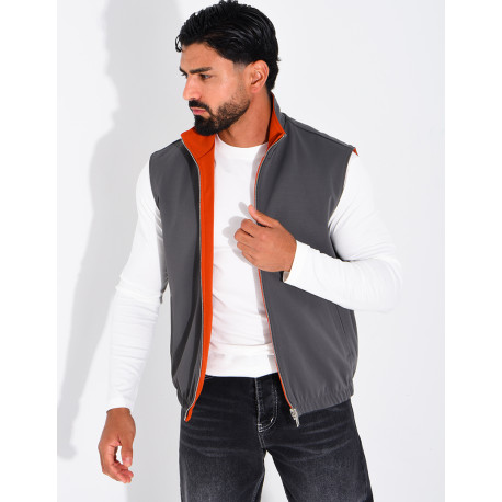 Veste sans manches réversible