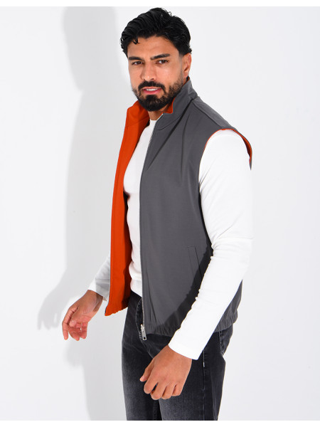 Veste sans manches réversible