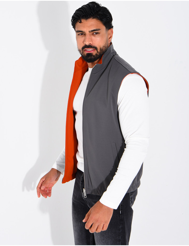 Veste sans manches réversible