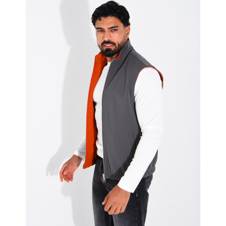 Veste sans manches réversible