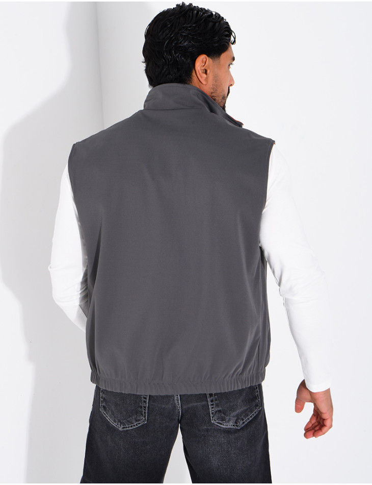 Veste sans manches réversible