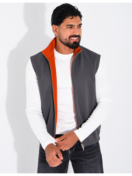 Veste sans manches réversible