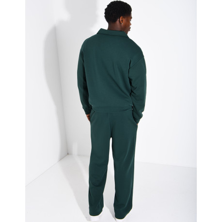 Ensemble de survêtement à gilet zippé et pantalon droit