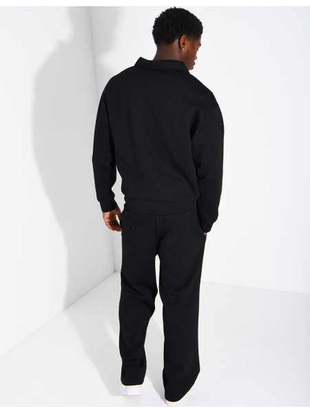Ensemble de survêtement à gilet zippé et pantalon droit