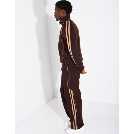 Ensemble de jogging à bandes pantalon et veste
