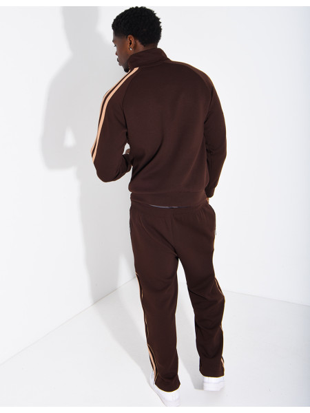 Ensemble de jogging à bandes pantalon et veste