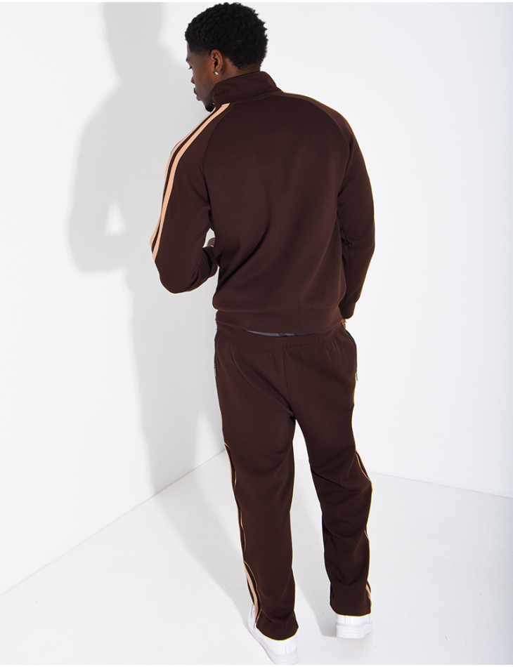 Ensemble de jogging à bandes pantalon et veste