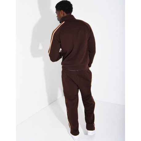 Ensemble de jogging à bandes pantalon et veste