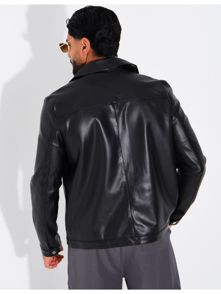 Veste en similicuir