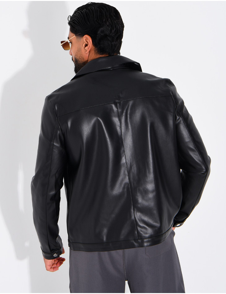 Veste en similicuir
