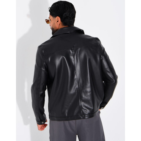 Veste en similicuir