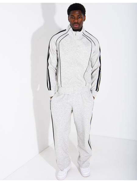 Ensemble de jogging à bandes pantalon et veste