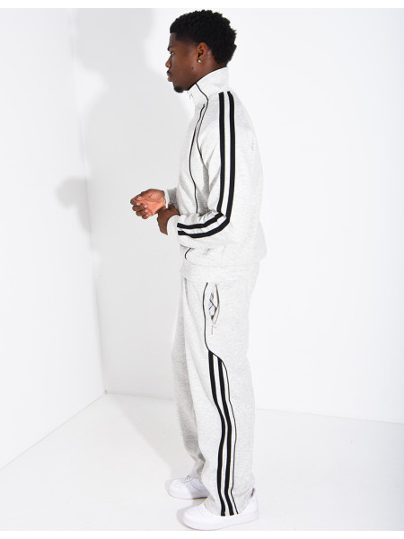 Ensemble de jogging à bandes pantalon et veste