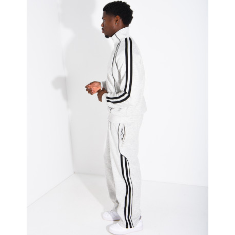 Ensemble de jogging à bandes pantalon et veste