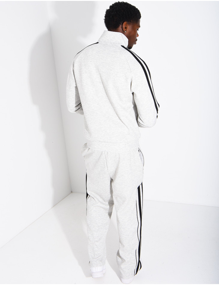 Ensemble de jogging à bandes pantalon et veste