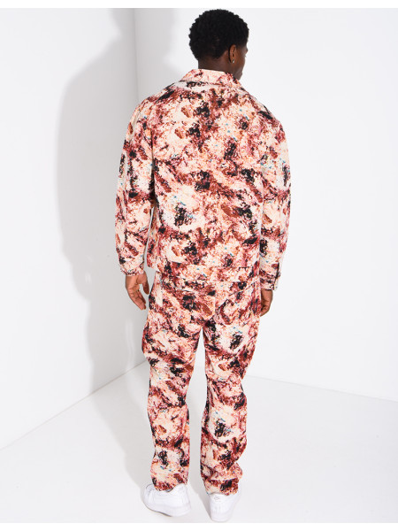 Ensemble pantalon et veste à motifs