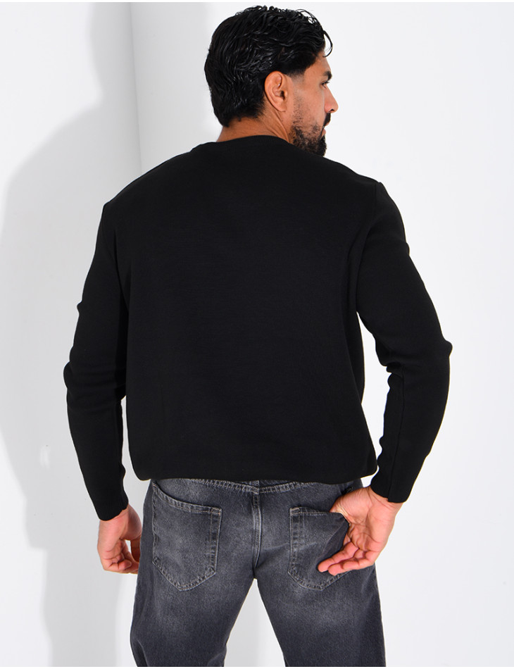 Pull avec lettre H