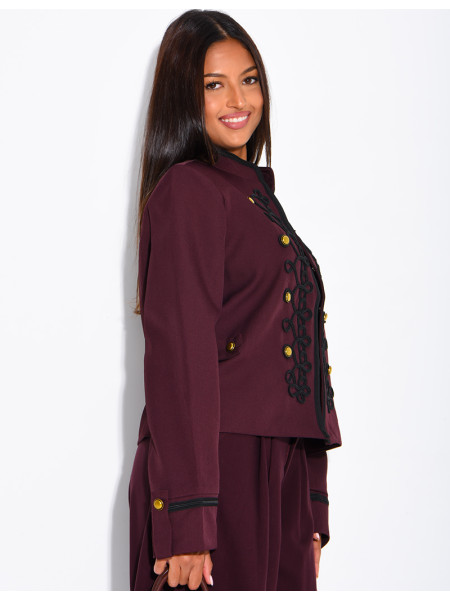 Jacke im Militärstil mit Offiziersknöpfen