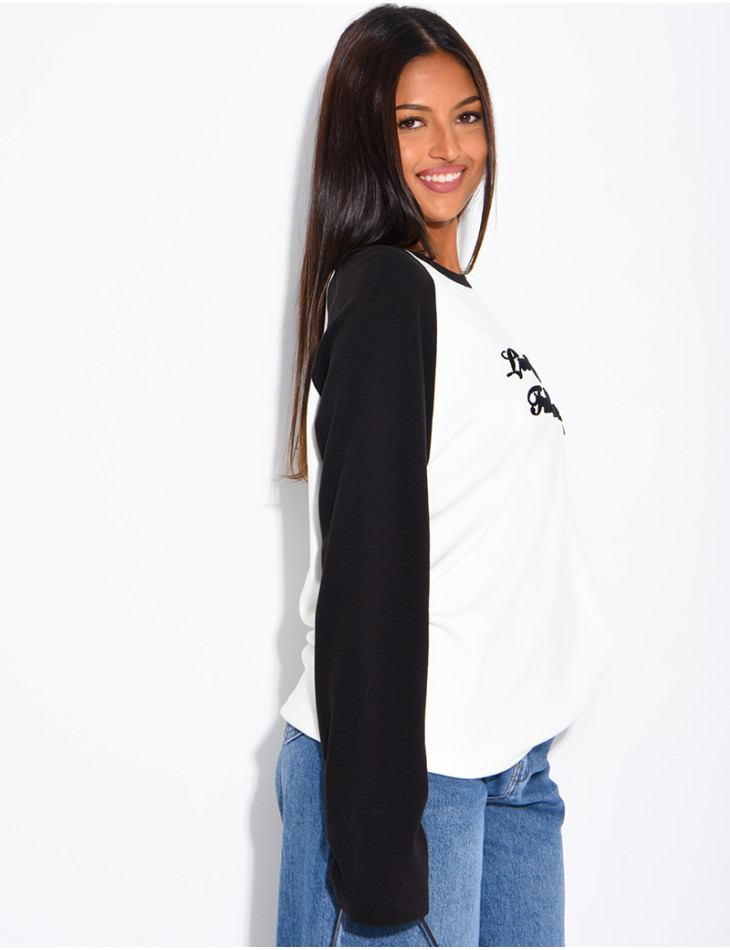 Dickes Langarmshirt mit Schriftzug