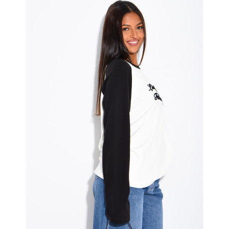 Dickes Langarmshirt mit Schriftzug