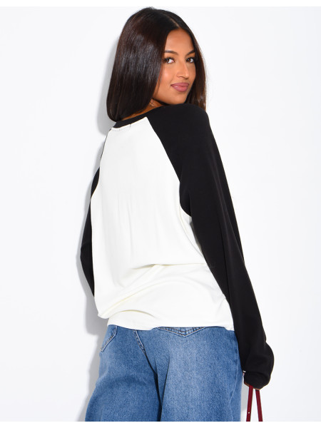 Dickes Langarmshirt mit Schriftzug