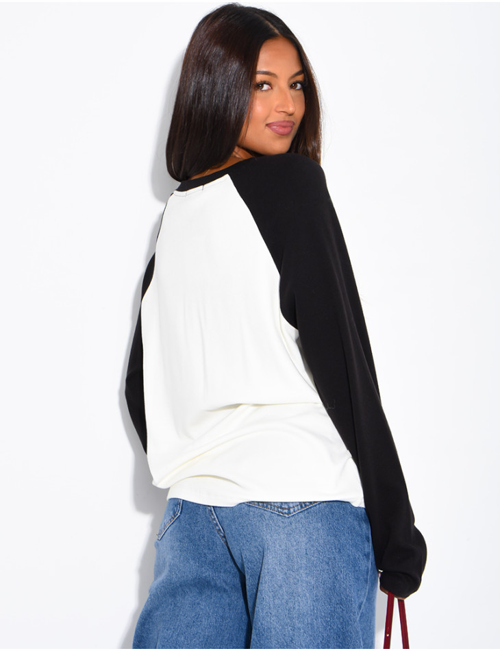 Dickes Langarmshirt mit Schriftzug