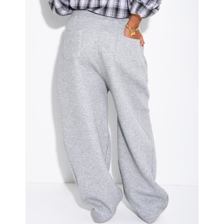 Oversized barrel-cut jogging trousers