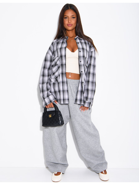 Oversized barrel-cut jogging trousers